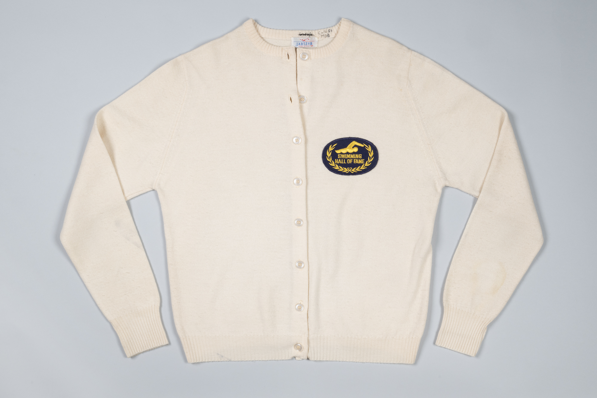 Image of Helene Madison's Swimming Hall of Fame Sweater, 1966